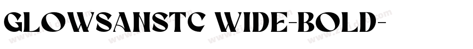 GlowSansTC Wide-bold字体转换